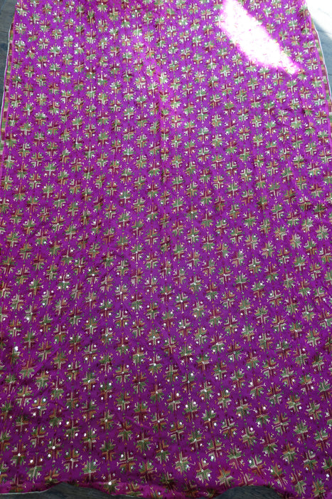 Pink Phulkari Dupatta - New