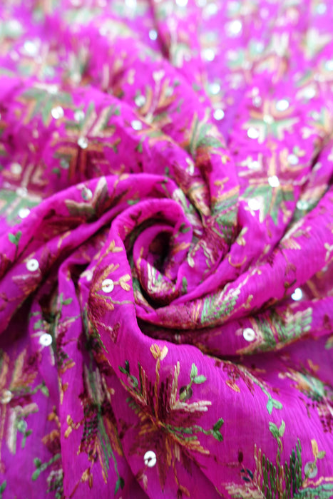 Pink Phulkari Dupatta - New