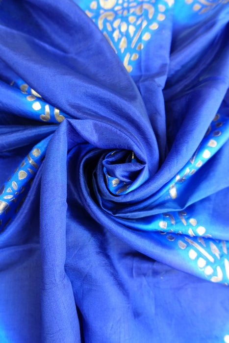 Blue Art Silk Dupatta - New
