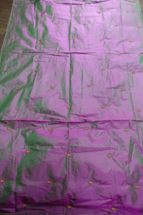 2 Tone Pure Silk Vintage Dupatta - New