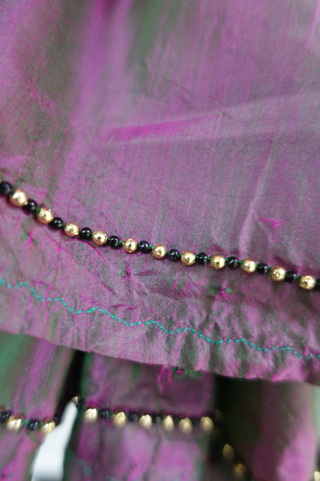 2 Tone Pure Silk Vintage Dupatta - New