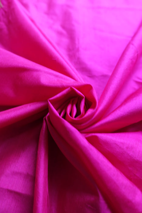 Hot Pink Silk Vintage Dupatta - New