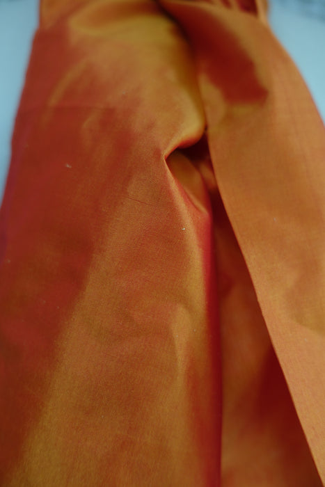 Orange Pure Vintage Silk Dupatta - Preloved