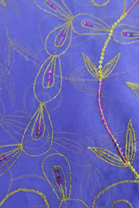 Lilac Vintage Embellished Dupatta - New