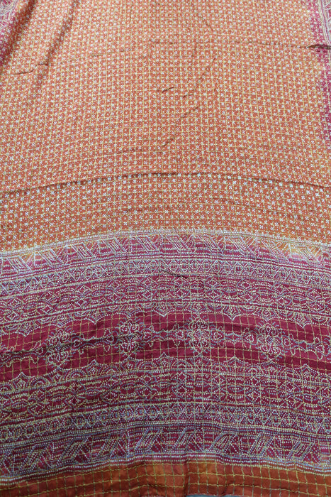 Rusty Orange Bandhani Print Dupatta - New