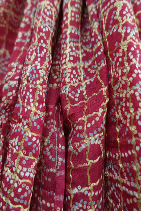 Rusty Orange Bandhani Print Dupatta - New