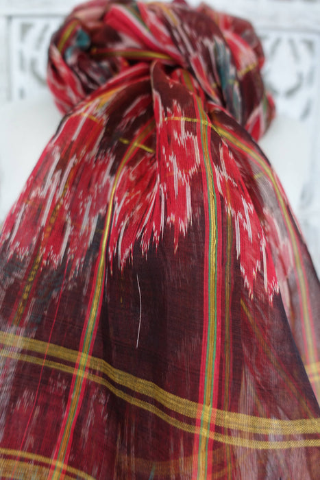 Ikat Cotton Thin Dupatta - New