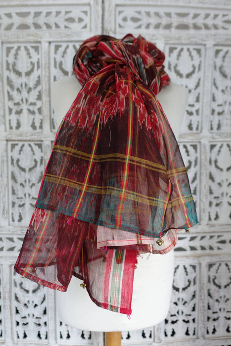 Ikat Cotton Thin Dupatta - New