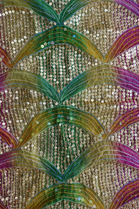 Multicoloured Chiffon Vintage Dupatta - New