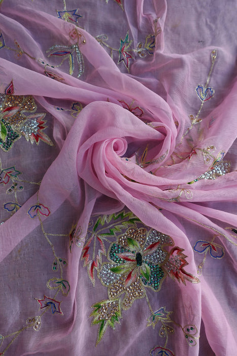 Pale Pink Vintage Dupatta - Preloved