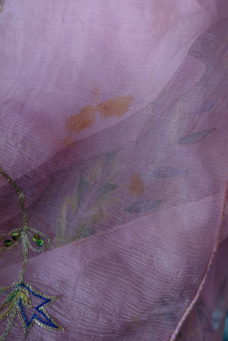 Pale Pink Vintage Dupatta - Preloved