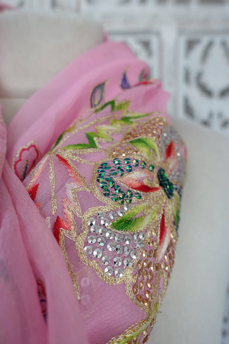 Pale Pink Vintage Dupatta - Preloved