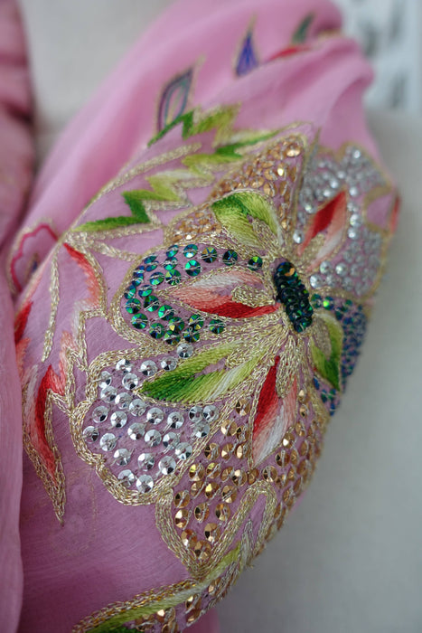 Pale Pink Vintage Dupatta - Preloved