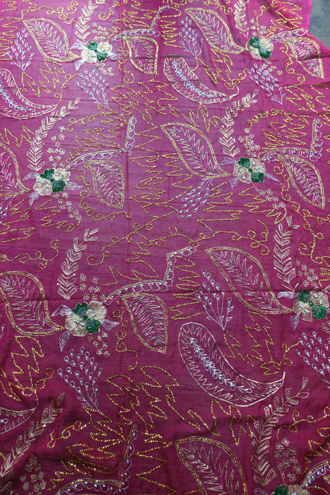 Raspberry Red Vintage Dupatta - New