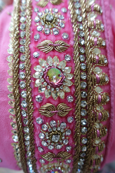 Pink Heavy Embellished Dupatta - Preloved