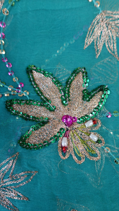 Jade Vintage Embroidered Dupatta - New