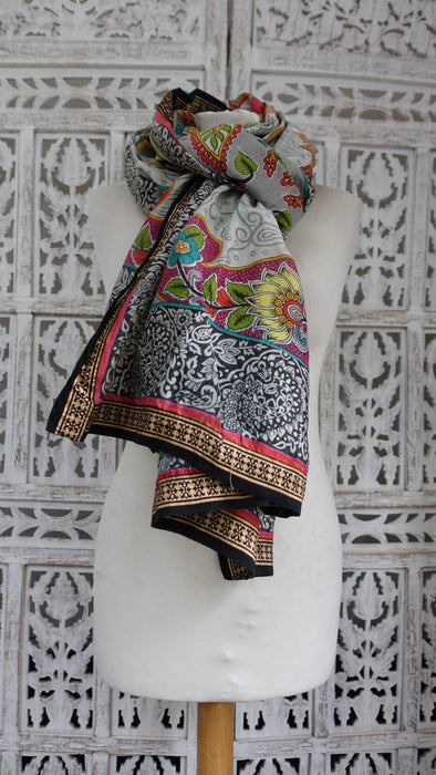 Printed Cotton Silk Dupatta - New