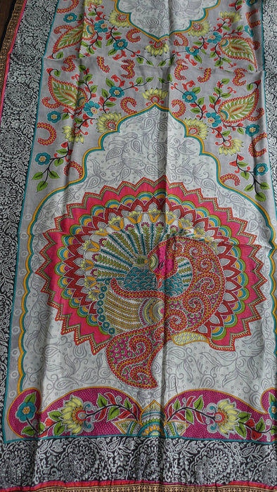 Printed Cotton Silk Dupatta - New