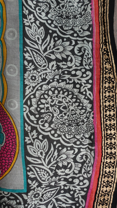 Printed Cotton Silk Dupatta - New