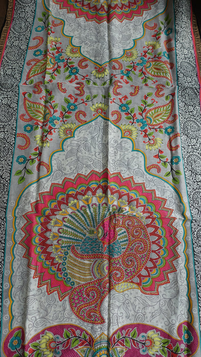 Printed Cotton Silk Dupatta - New