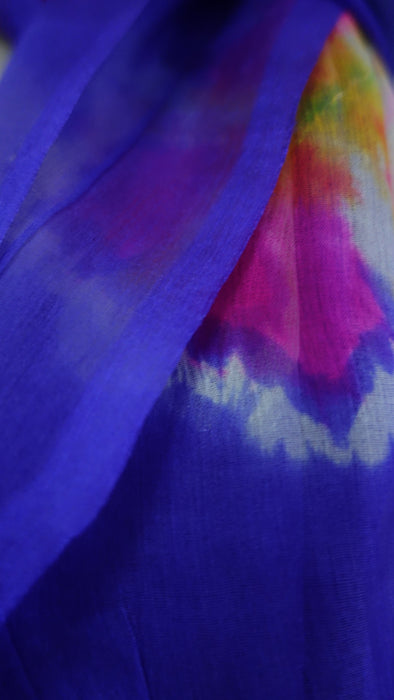 Tie Dye Silk Light Silk Dupatta - New