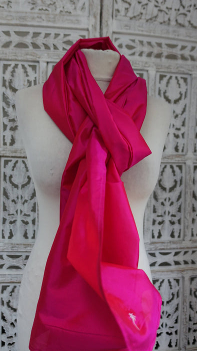 Pink Silk Vintage Dupatta - New