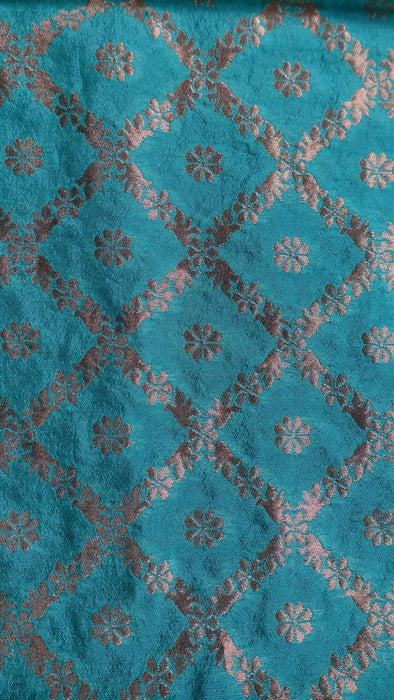 Sea Green And Gold Shawl - New