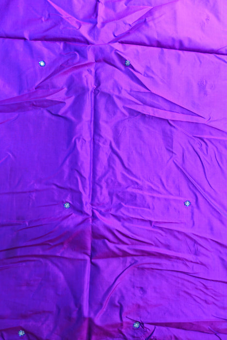 Purple Silk Vintage Dupatta - New