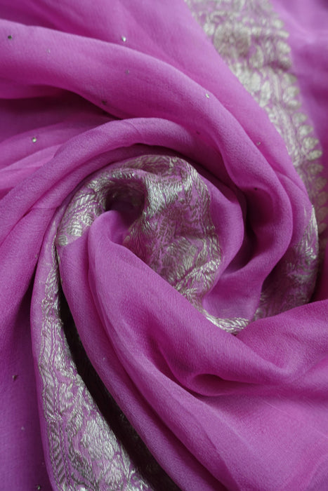 Pale Pink Pale Banarsi Dupatta - New