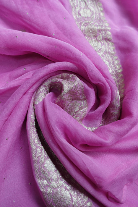 Pale Pink Pale Banarsi Dupatta - New