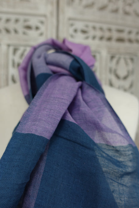 Purple And Light Lilac Scarf - New
