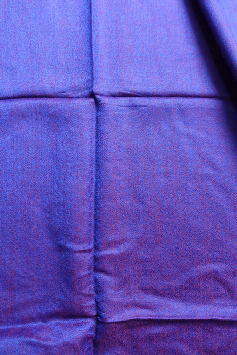 Red And Purple 2 Tone Pure Silk Scarf - New