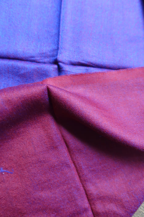 Red And Purple 2 Tone Really Soft Scarf - New