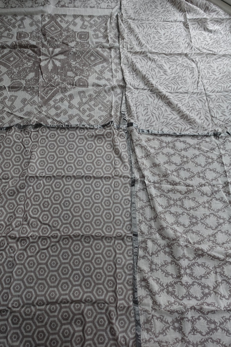 Beige 4 Way Pure Cotton Scarf - New