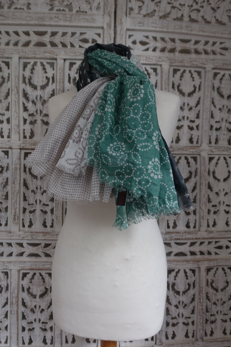 Mint 4 Way Pure Cotton Scarf - New