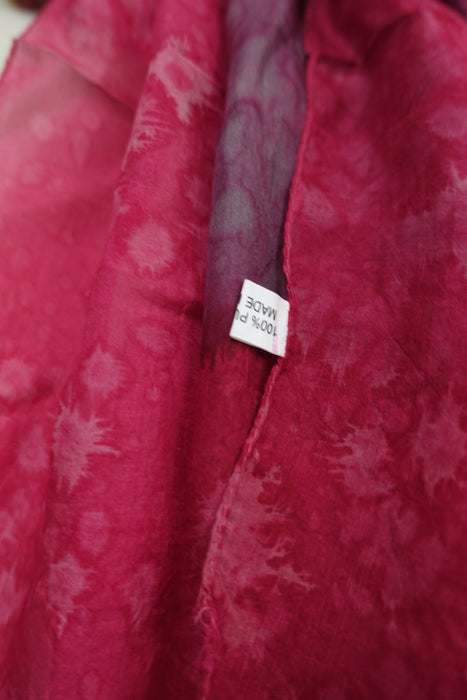 Pink Silk Scarf - New