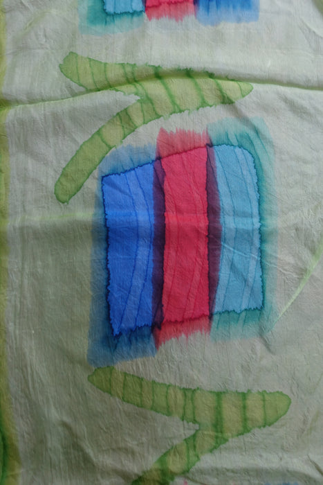 Lime Green Silk Scarf - New