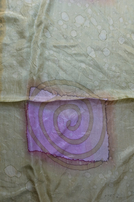 Khaki Green Silk Scarf - New