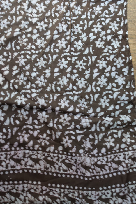 Black And Grey Silk Scarf - New