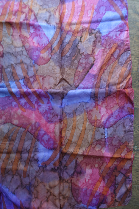 Muted Purples Silk Scarf - New