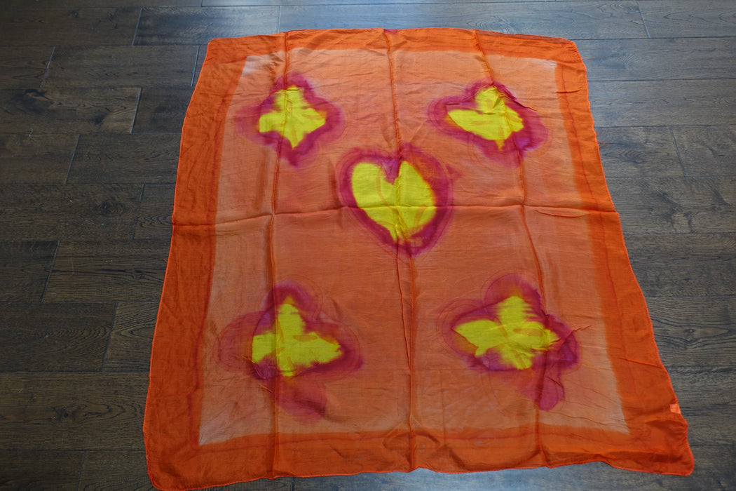 Orange Silk Scarf - New