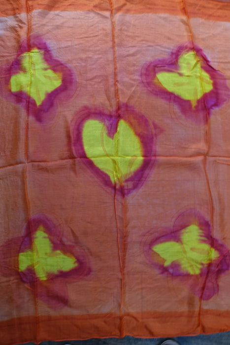 Orange Silk Scarf - New