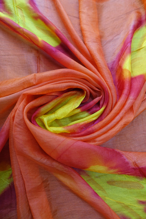 Orange Silk Scarf - New