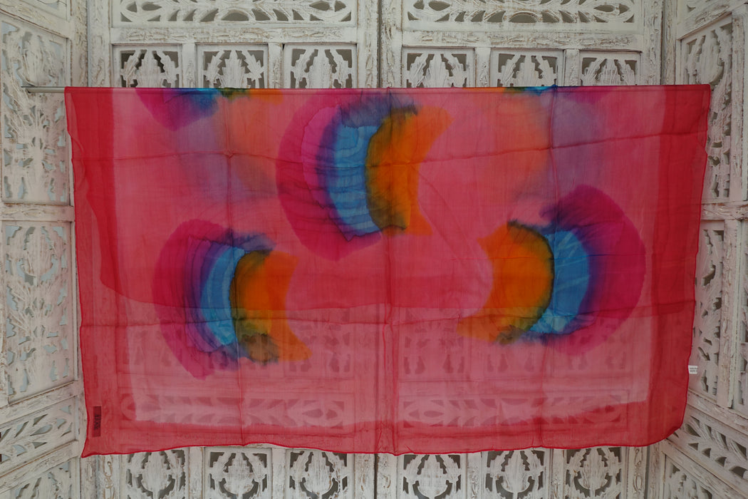 Pink Silk Scarf - New