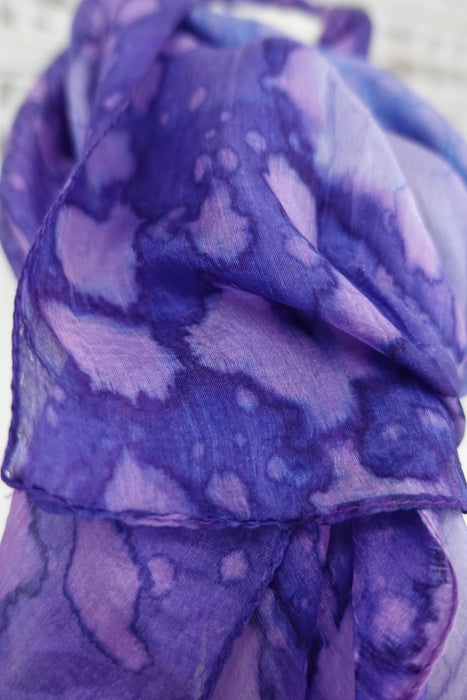 Purple Silk Scarf - New