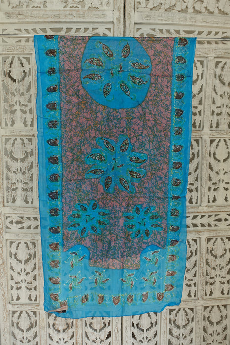 Blue Silk Scarf - New
