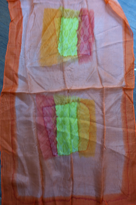 Orange Silk Scarf - New