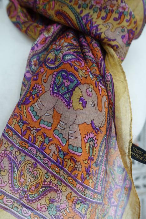 Caramel Silk Scarf - New