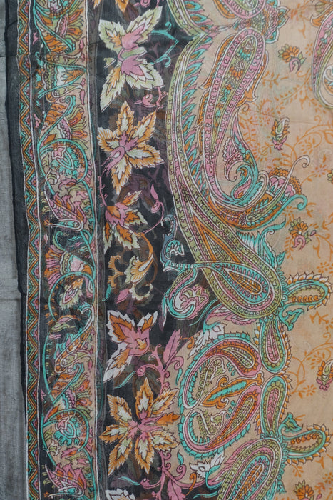 Black Silk Scarf - New