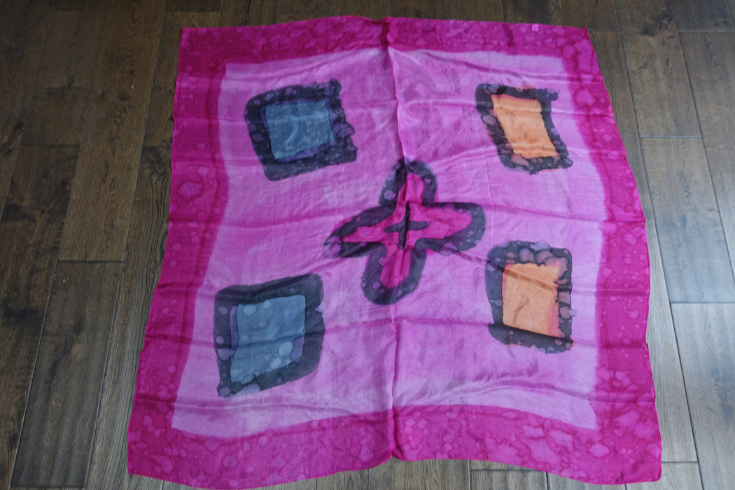 Pink Silk Scarf - New